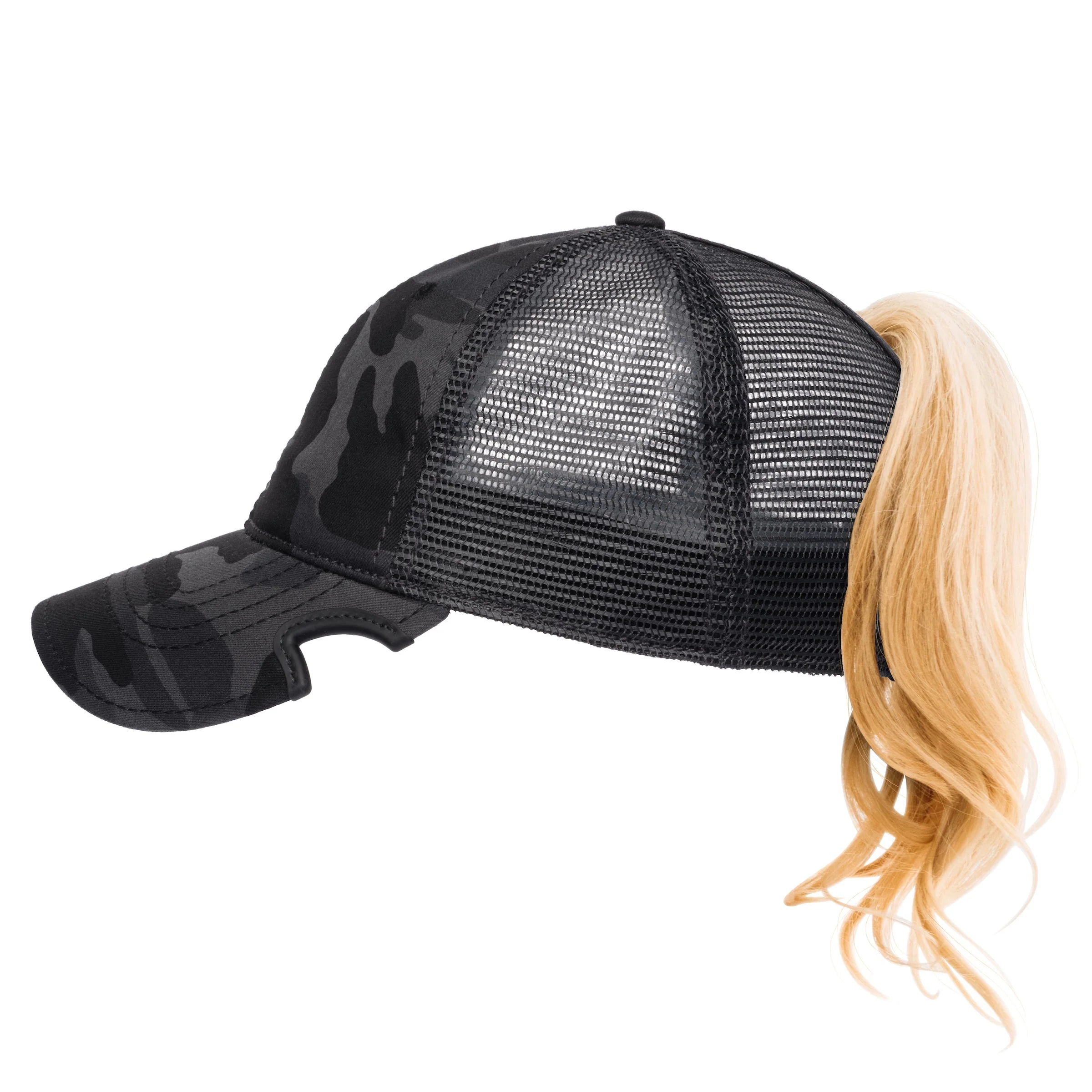 Notch Classic Adjustable Black Camo Ponytail Blank - Image 3