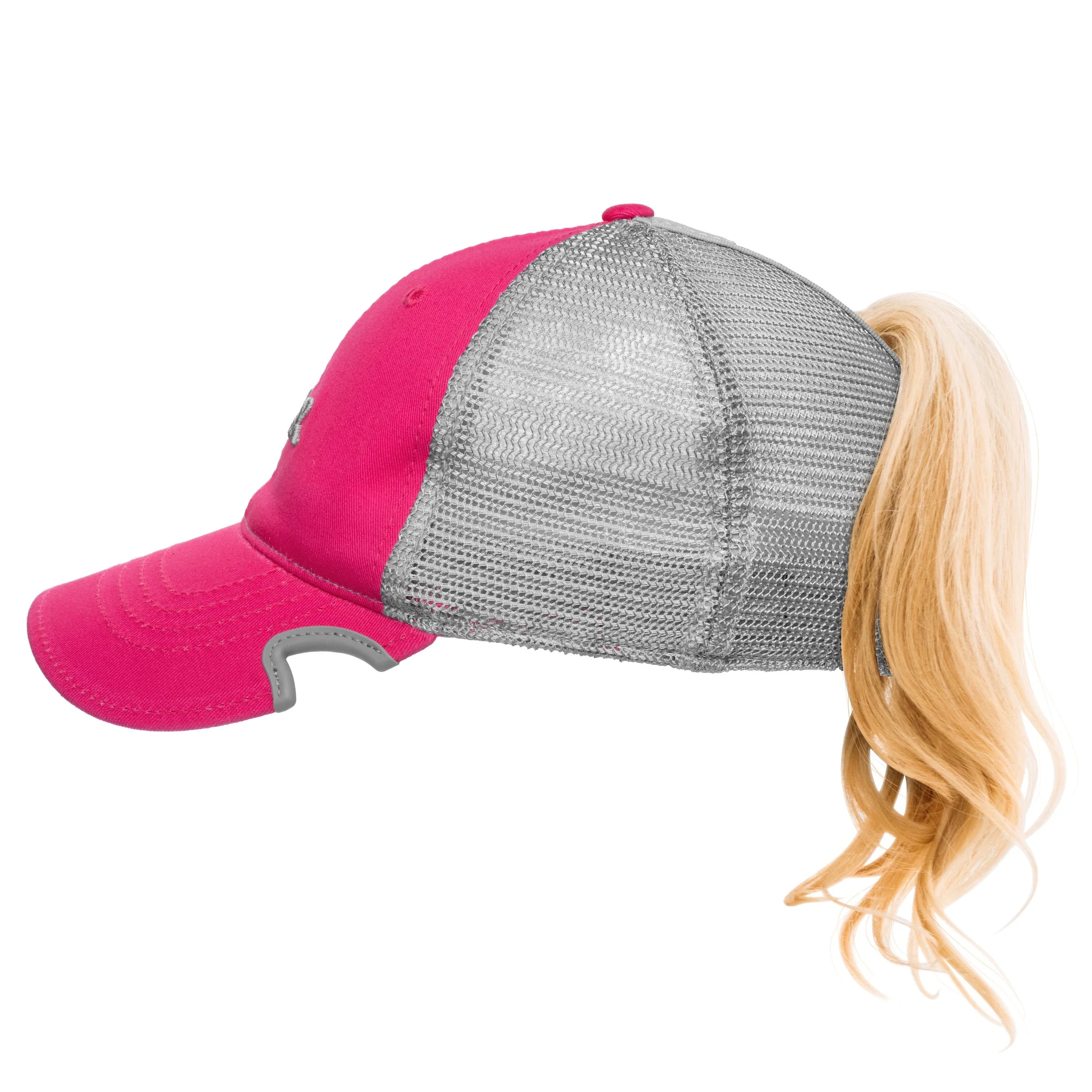 Notch Classic Adjustable Hot Pink/Grey Ponytail - Image 3