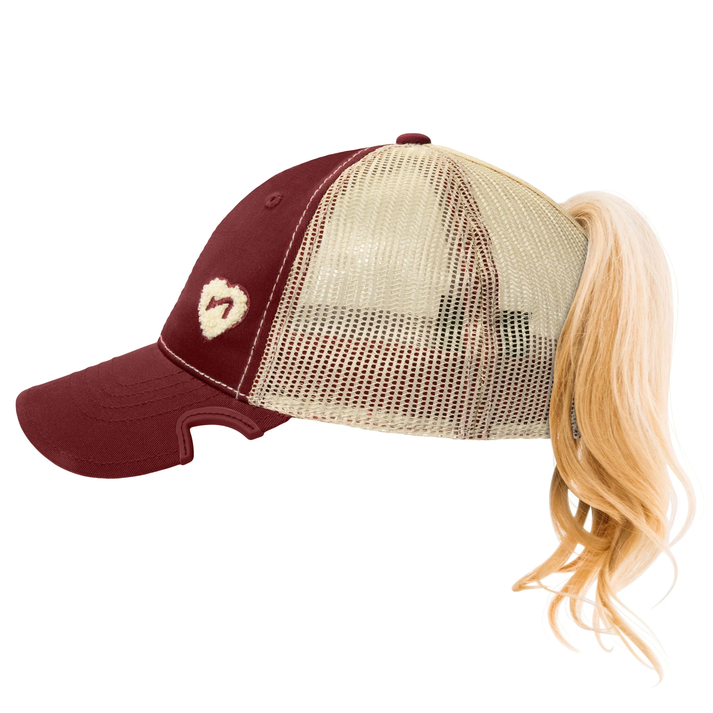 Notch Classic Adjustable Merlot Ponytail - Image 3