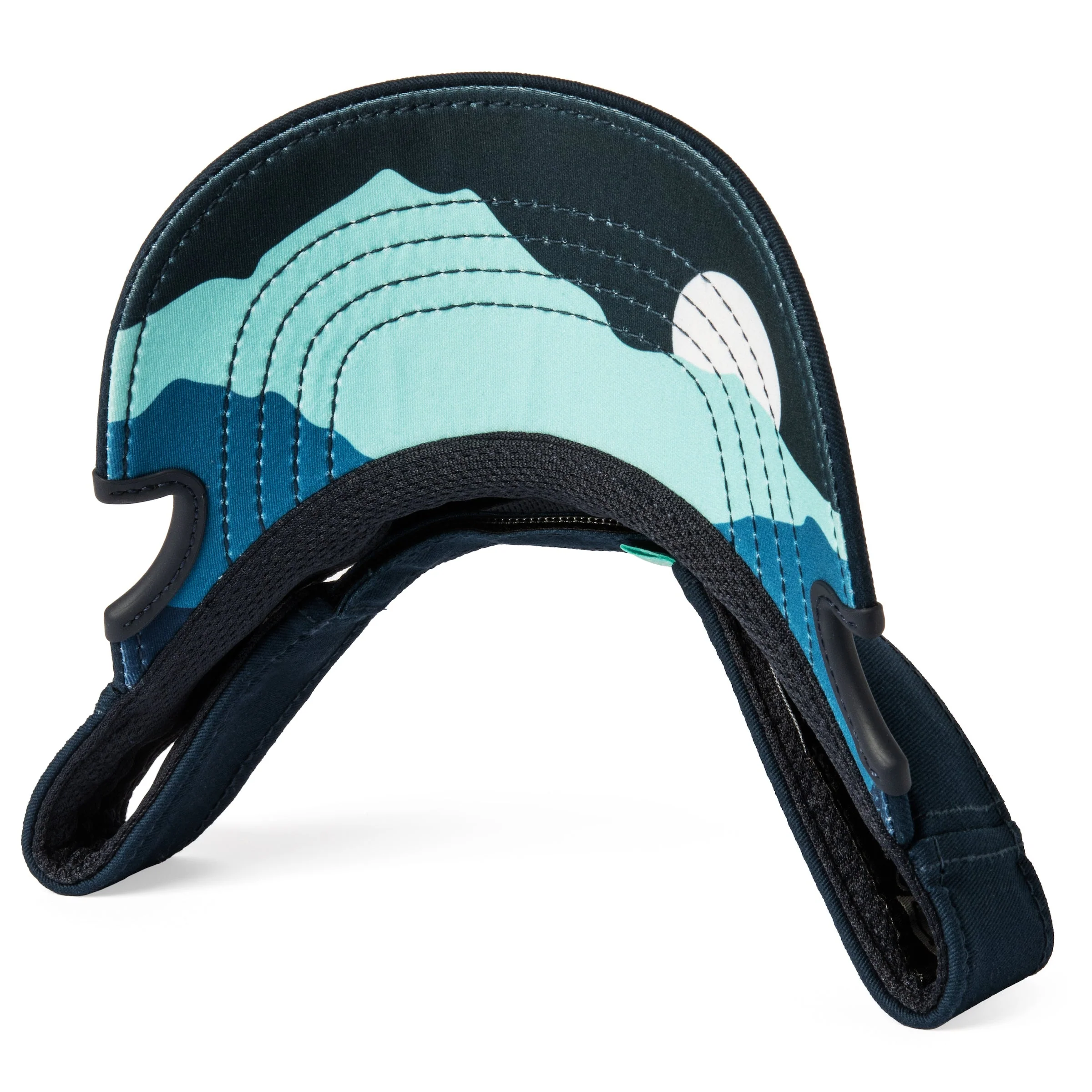 Notch Classic Adjustable Navy/Teal Visor - Image 2