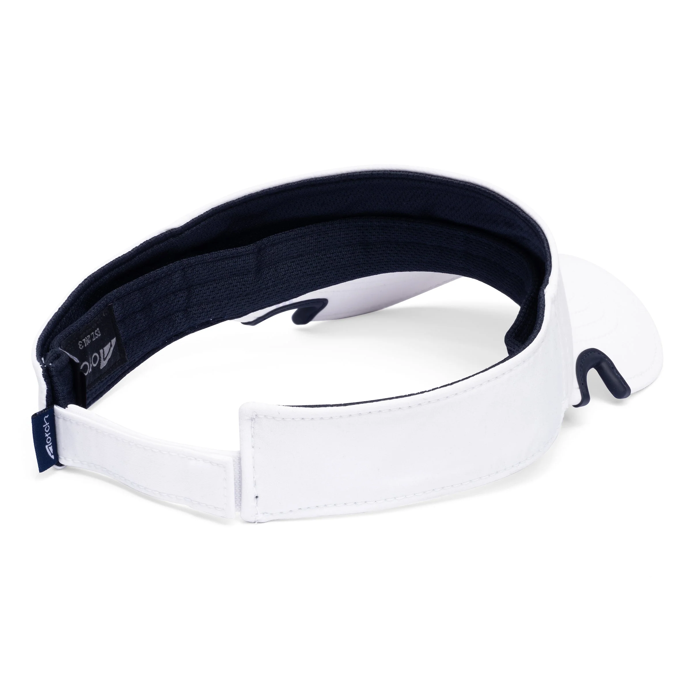 Notch Classic Adjustable White/Navy Visor - Image 2