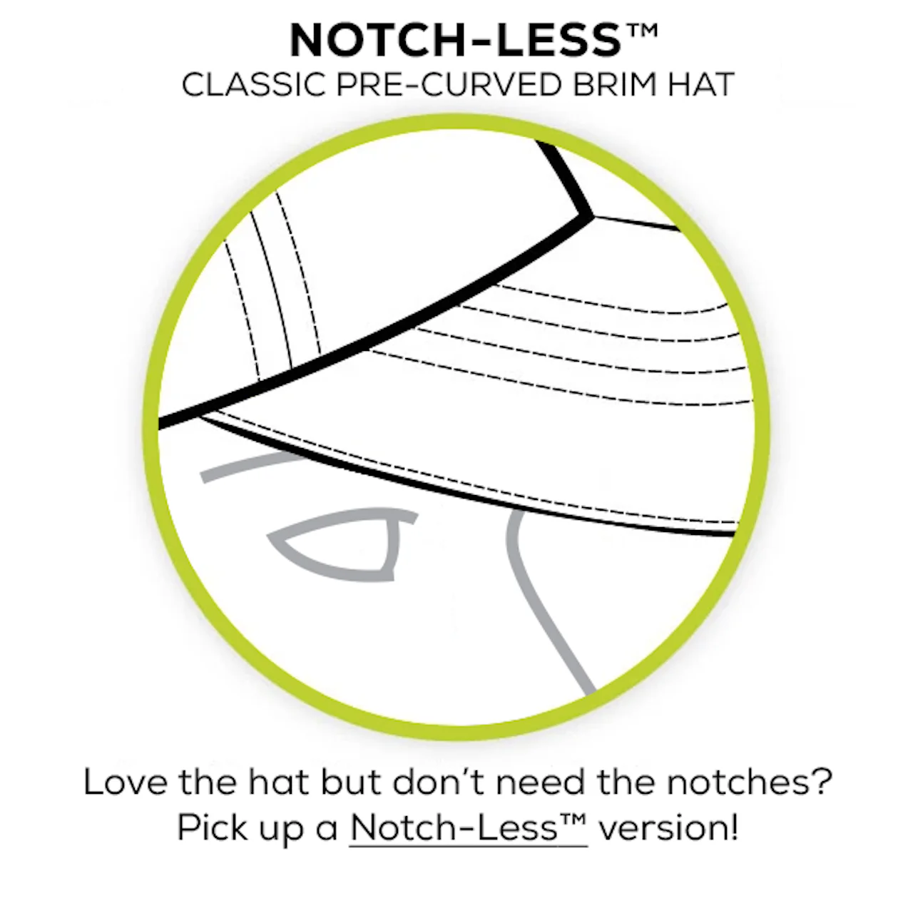 Notch Classic Adjustable White/Navy Visor - Image 6